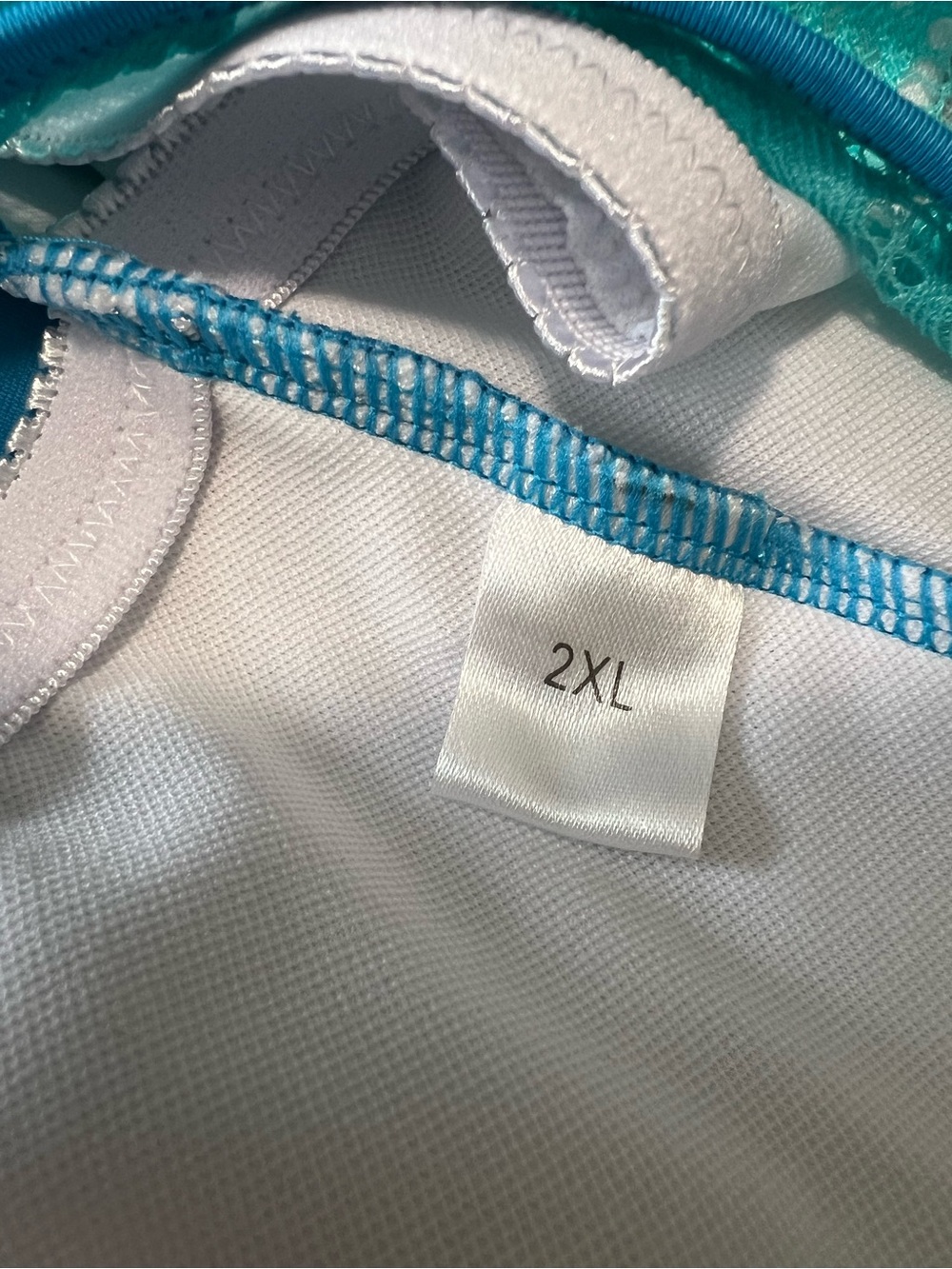 Aqua Turquoise Floral Tankini & 3” Shorts Set Womens SZ 2X - Picture 5 of 5